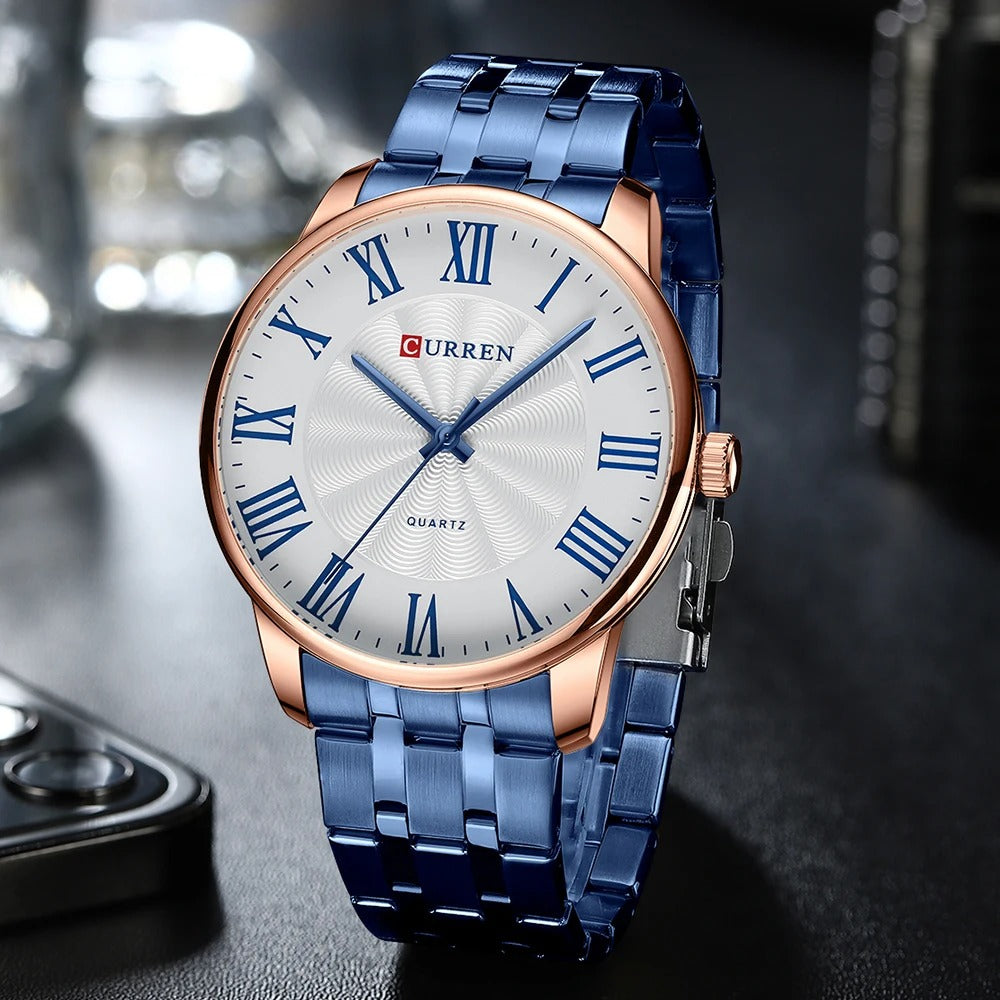 Reloj Curren Hombre Acero Ultrafino Retro