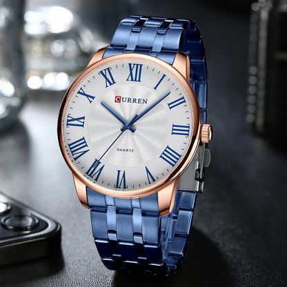 Reloj Curren Hombre Acero Ultrafino Retro
