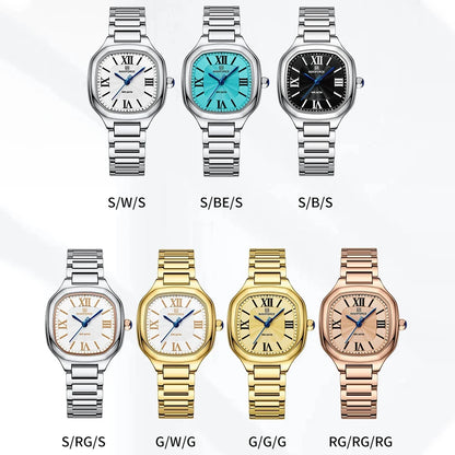 Reloj Naviforce Mujer Acero Cuadrado Vestir