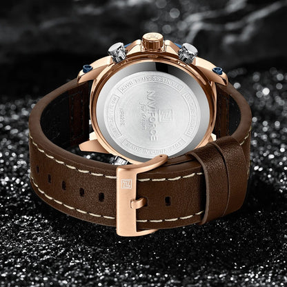 Reloj Naviforce NF9236 Hombre Cuero Doble Pantalla