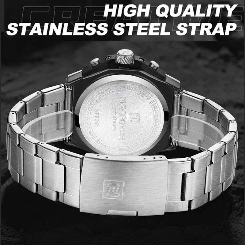 Reloj Naviforce NF8051S Hombre Acero Cronógrafo