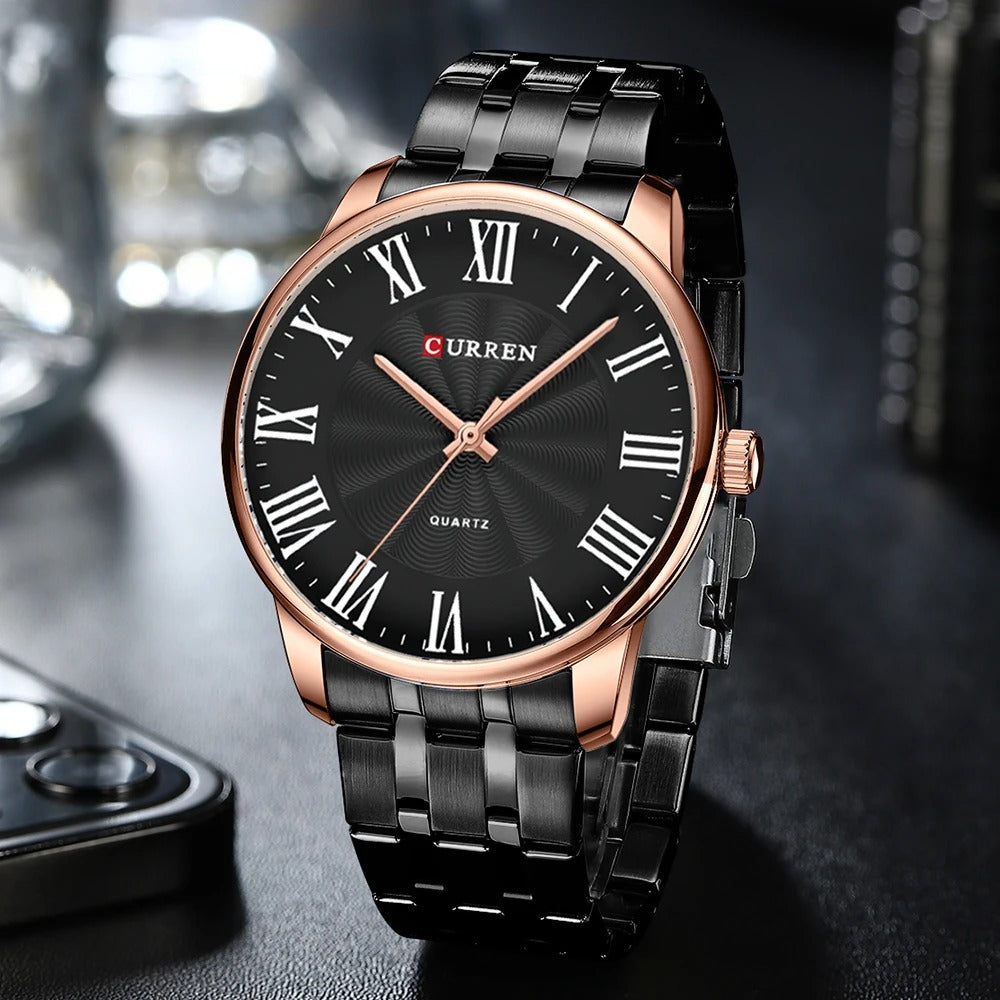 Reloj Curren Hombre Acero Ultrafino Retro