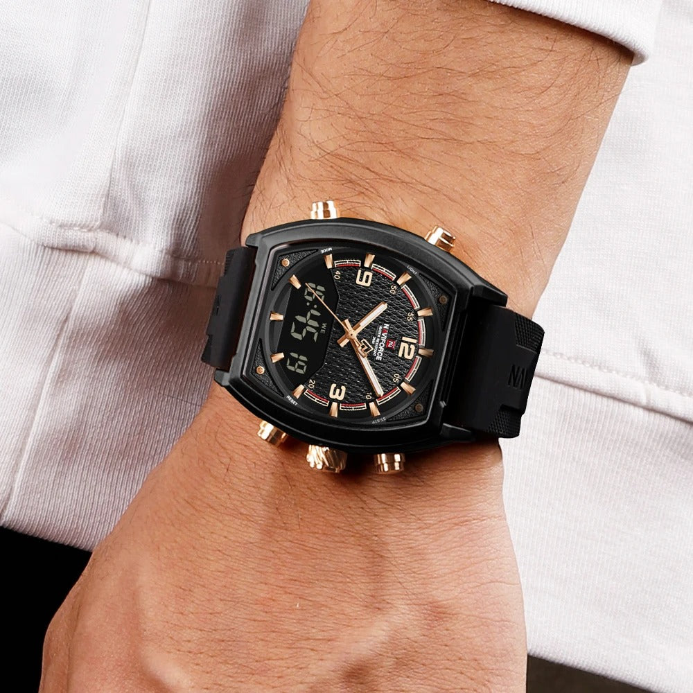 Reloj Naviforce Hombre Silicona Digital Militar