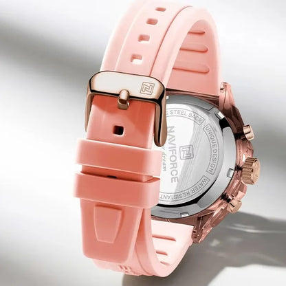 Reloj Naviforce Mujer Digital Silicona 5ATM
