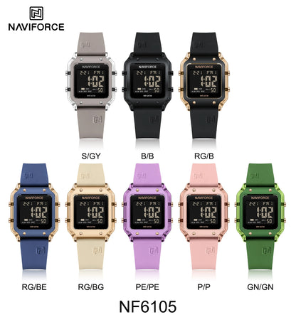 Reloj Naviforce NF6105 Mujer Digital Silicona Amarillo