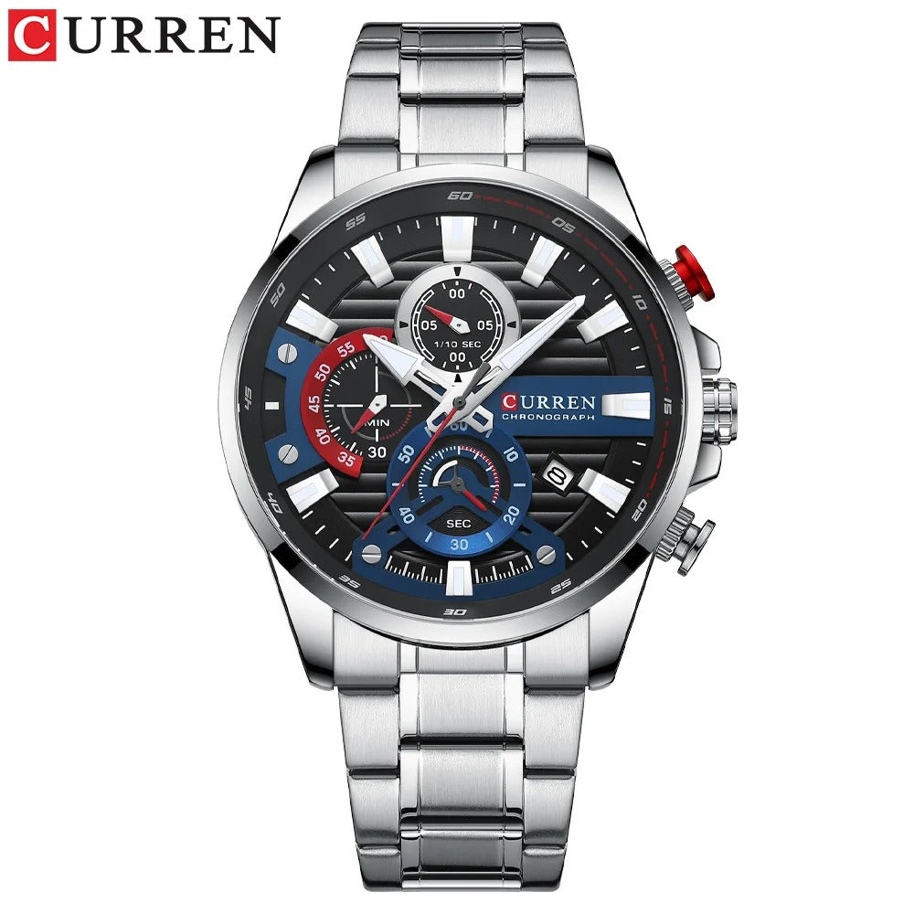 Reloj Curren 8415 Hombre Acero Calendario