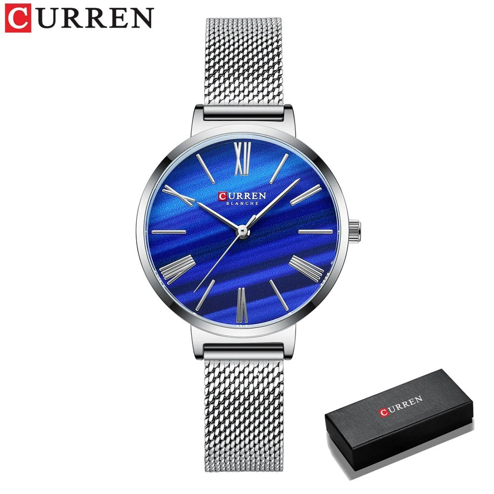 Reloj Curren 9076 Mujer Cuero Genuino