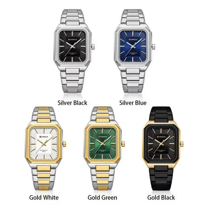 Reloj Curren 8457 Hombre Acero Esfera Cuadrada