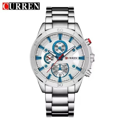 Reloj Curren 8275 Hombre Acero Tres Esferas