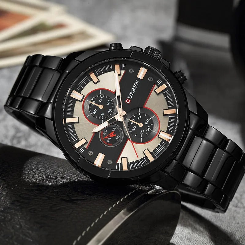 Reloj Curren 8274 Hombre Acero Tres Esferas