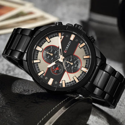 Reloj Curren 8274 Hombre Acero Tres Esferas