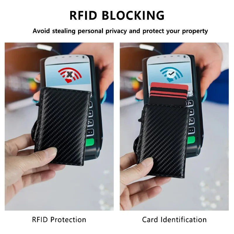 Tarjetero RFID Aluminio Hombre Minimalista