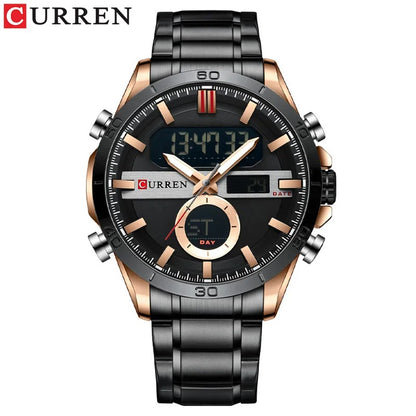 Reloj Curren 8384 Hombre Acero Digital Militar — vista 1 | Foucault Relojes