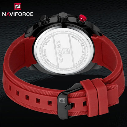 Reloj Naviforce 8038 Hombre Silicona Tres Esferas