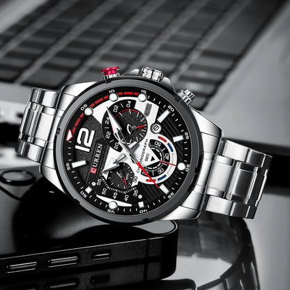 Reloj Curren 8395 Hombre Acero Cronógrafo