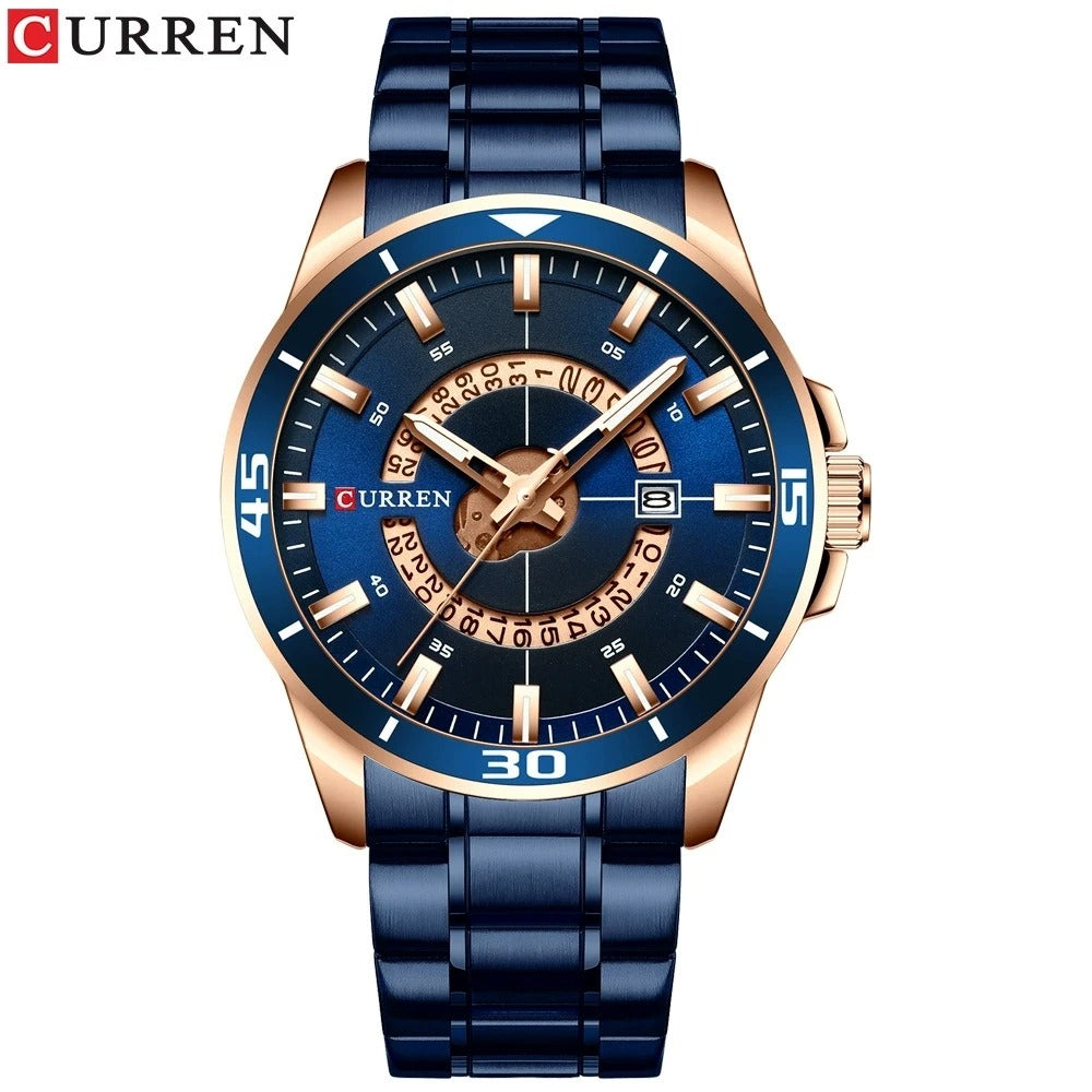 Reloj Curren 8359 Hombre Acero Esfera Grande