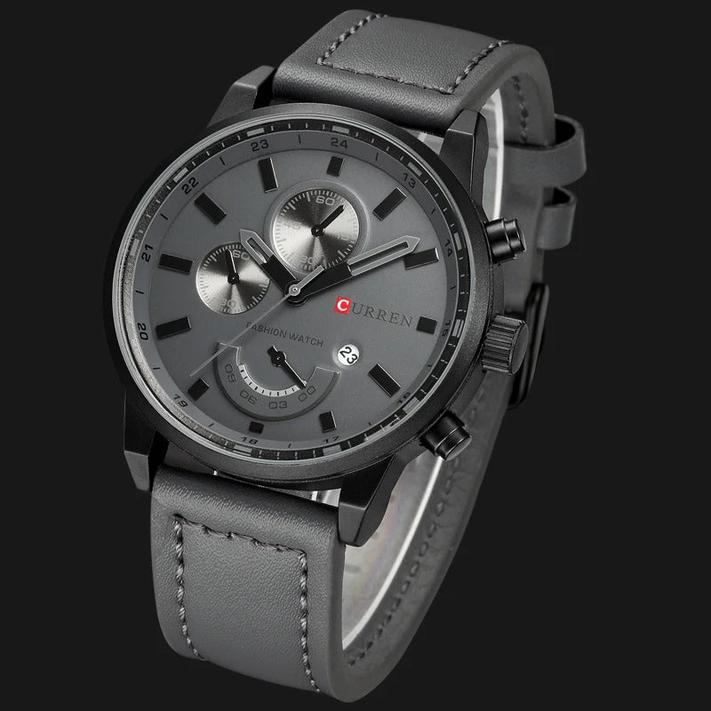 Reloj Curren 8217 Hombre Acero Cronógrafo Delgado