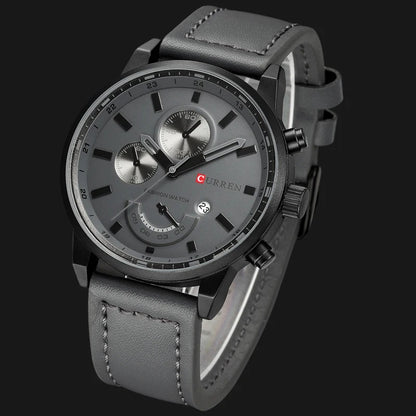 Reloj Curren 8217 Hombre Acero Cronógrafo Delgado