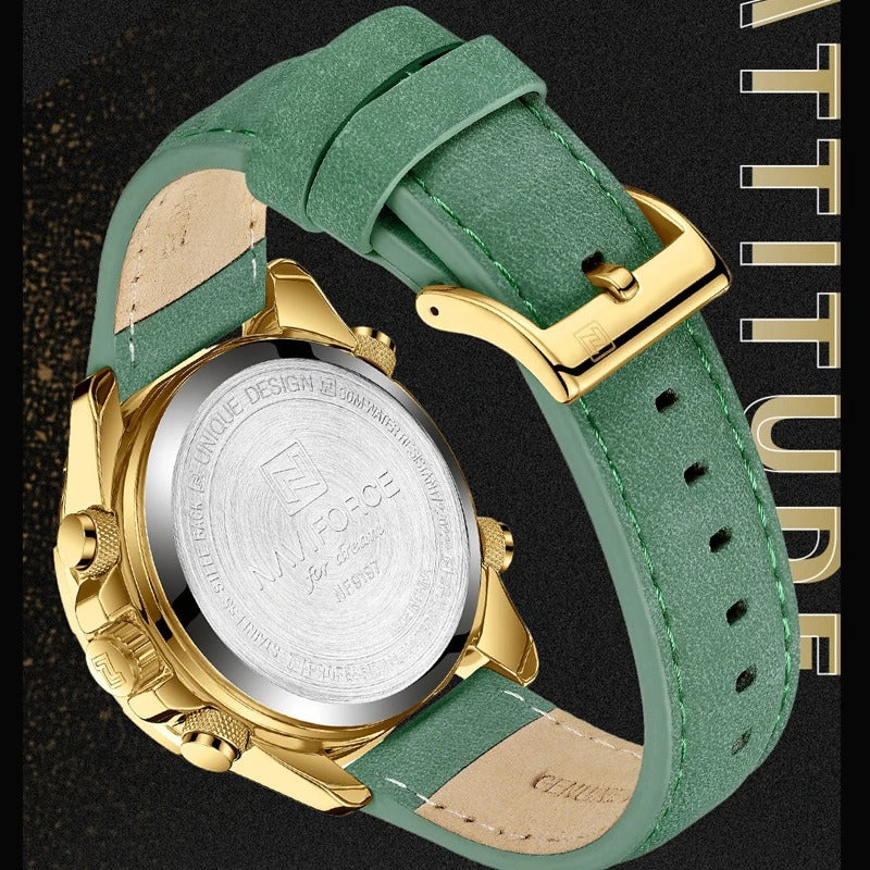 Reloj Naviforce NF9197L Hombre Cuero Doble Pantalla