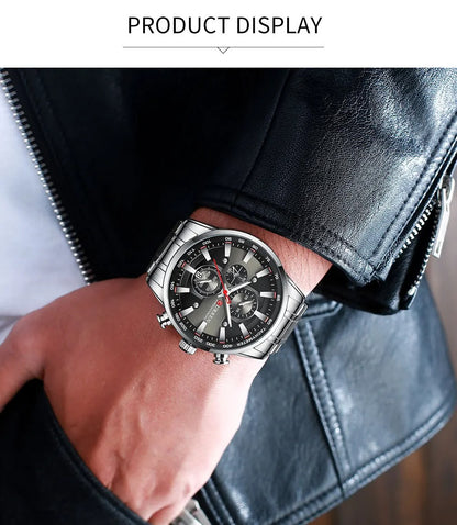 Reloj Curren Hombre Acero Seis Agujas