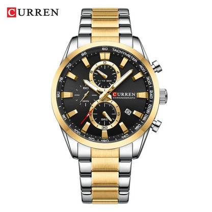 Reloj Curren 8445 Hombre Acero Multifunción