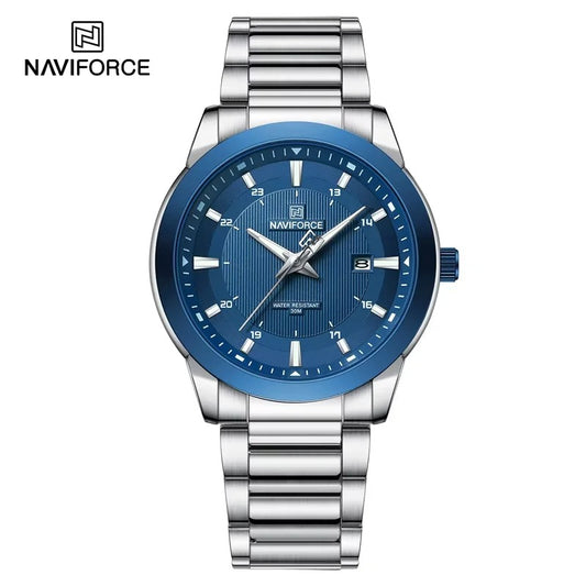 Reloj Naviforce NF8029 Hombre Acero Fecha — Foucault Valdivia