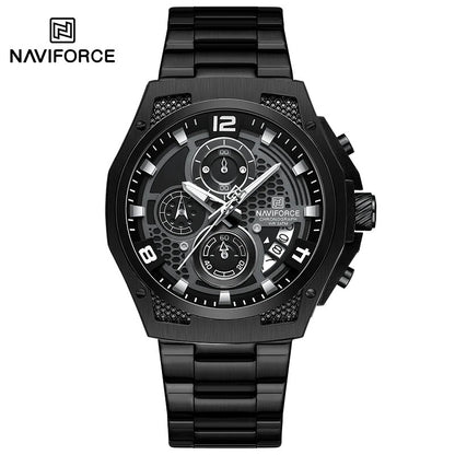 Reloj Naviforce NF8051S Hombre Acero Cronógrafo — Foucault Valdivia