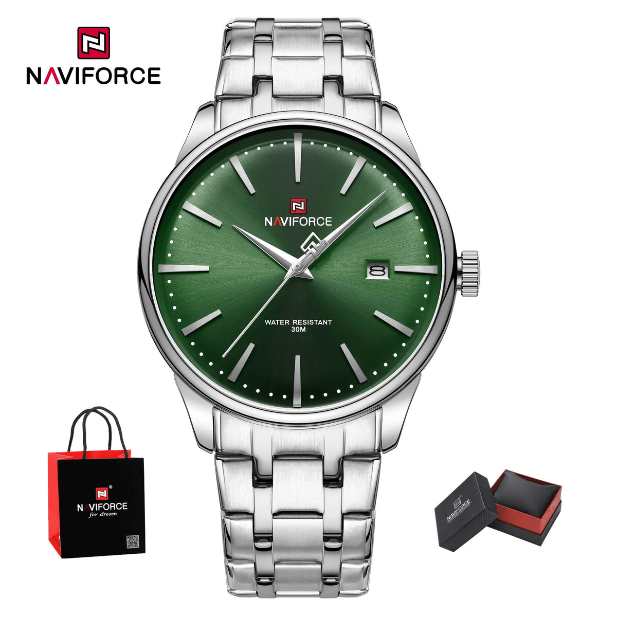Reloj Naviforce NF9230 Hombre Acero con Caja de Regalo