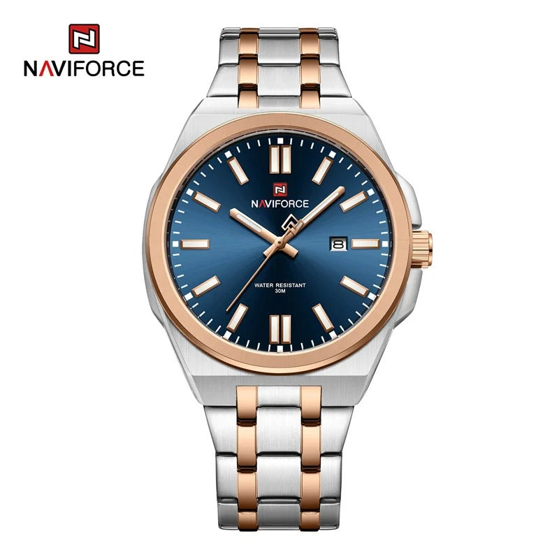 Reloj Naviforce Hombre Acero Luminoso Calendario