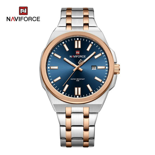 Reloj Naviforce Hombre Acero Luminoso Calendario