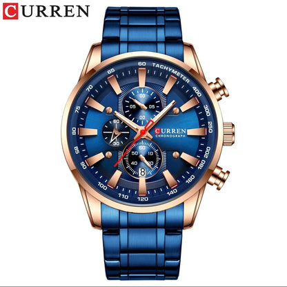 Reloj Curren Hombre Acero Seis Agujas