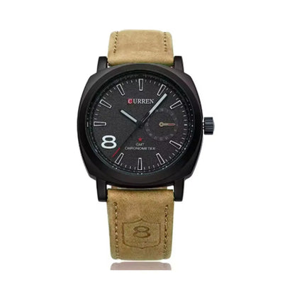 Reloj Curren 8139 Hombre Cuero Mate