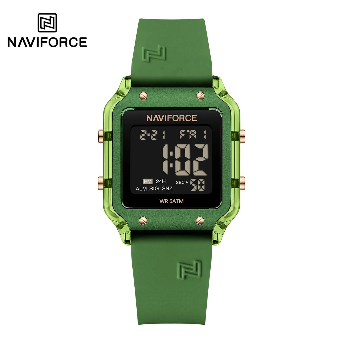 Reloj Naviforce NF6105 Mujer Digital Silicona Amarillo