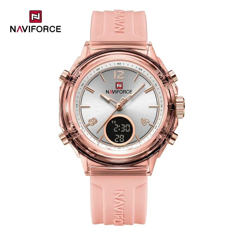 Reloj Naviforce Mujer Digital Silicona 5ATM