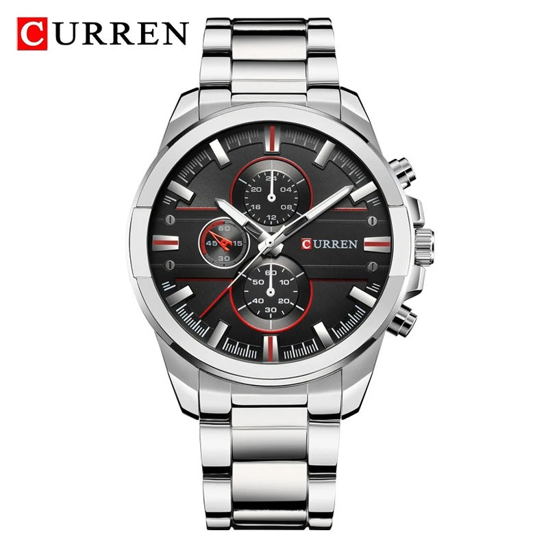 Reloj Curren 8274 Hombre Acero Tres Esferas