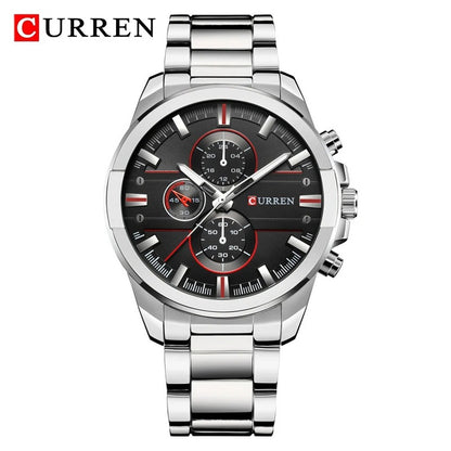 Reloj Curren 8274 Hombre Acero Tres Esferas