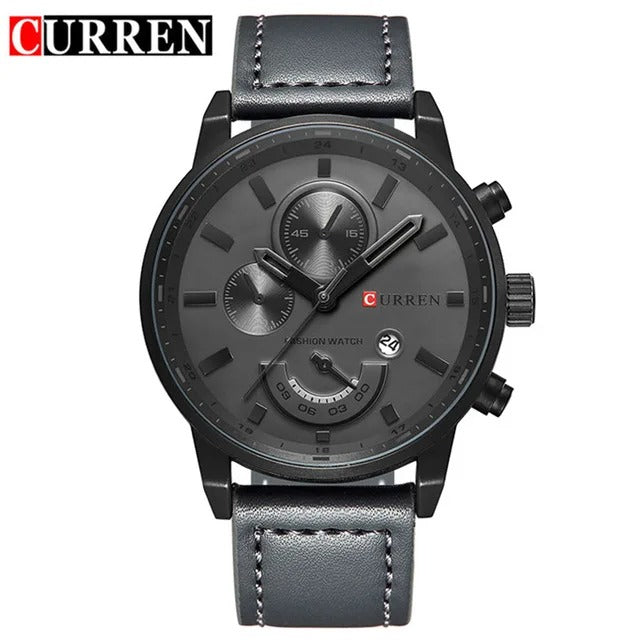 Reloj Curren 8217 Hombre Acero Cronógrafo Delgado