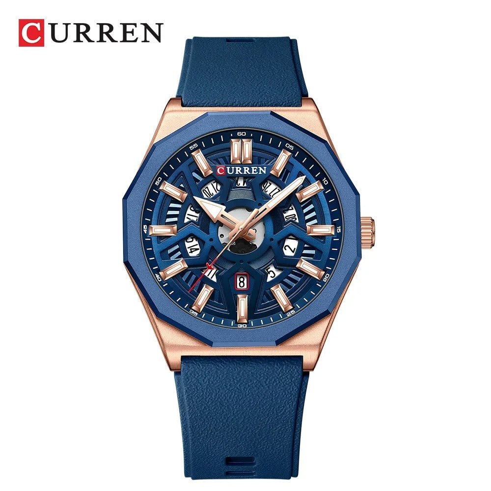 Reloj Curren Hombre Silicona Multifunción
