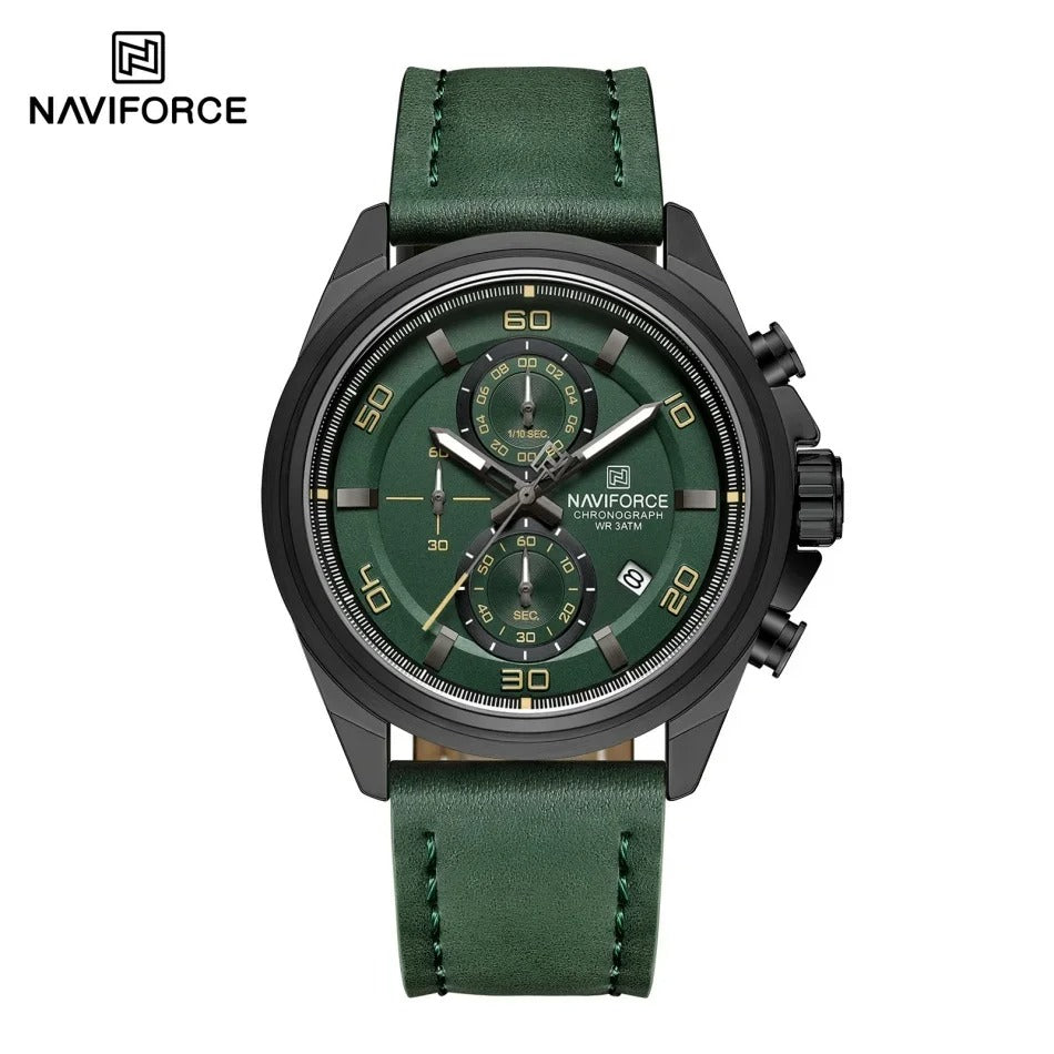 Reloj Naviforce NF8075 Hombre Cuero Cronógrafo
