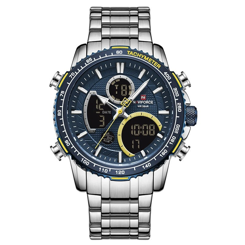 Reloj Naviforce NF9182 Hombre Acero Fase Lunar — Foucault Valdivia