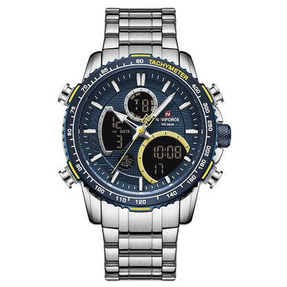 Reloj Naviforce NF9182 Hombre Acero Fase Lunar — Foucault Valdivia