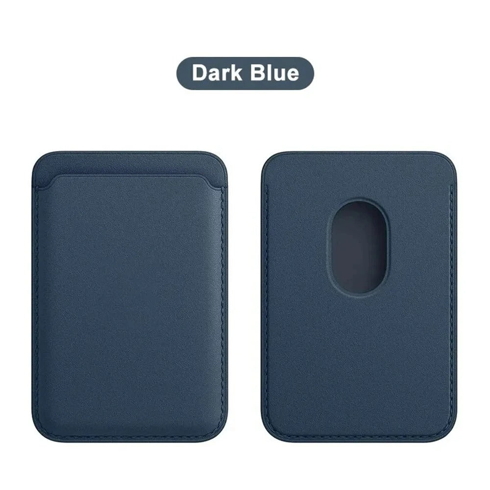 Tarjetero Magnético de Cuero para Hombre | Billetera Minimalista Porta Tarjetas RFID