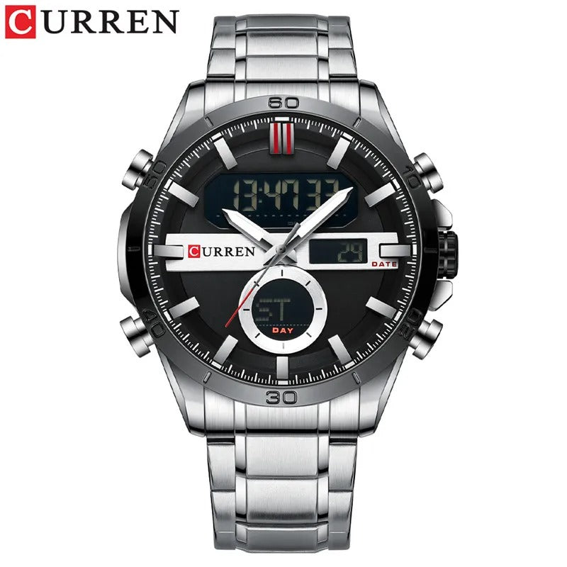 Reloj Curren 8384 Hombre Acero Digital Militar — vista 2 | Foucault Relojes