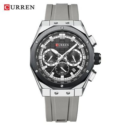 Reloj Curren Hombre Silicona Militar Luminoso
