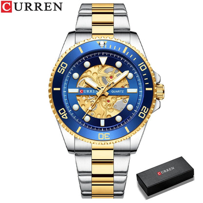 Reloj Curren 8412 Hombre Acero Esfera 3D
