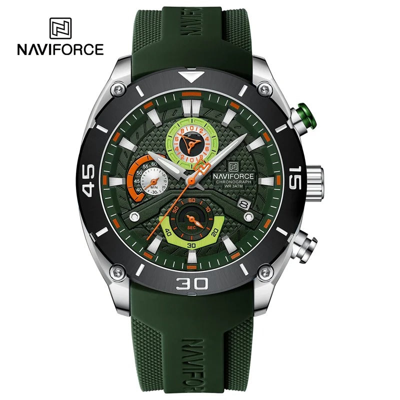 Reloj Naviforce 8038 Hombre Silicona Tres Esferas — Foucault Valdivia