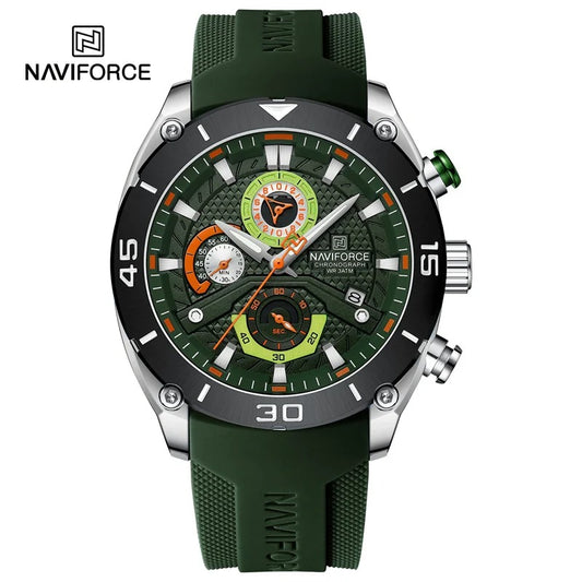 Reloj Naviforce 8038 Hombre Silicona Tres Esferas — Foucault Valdivia