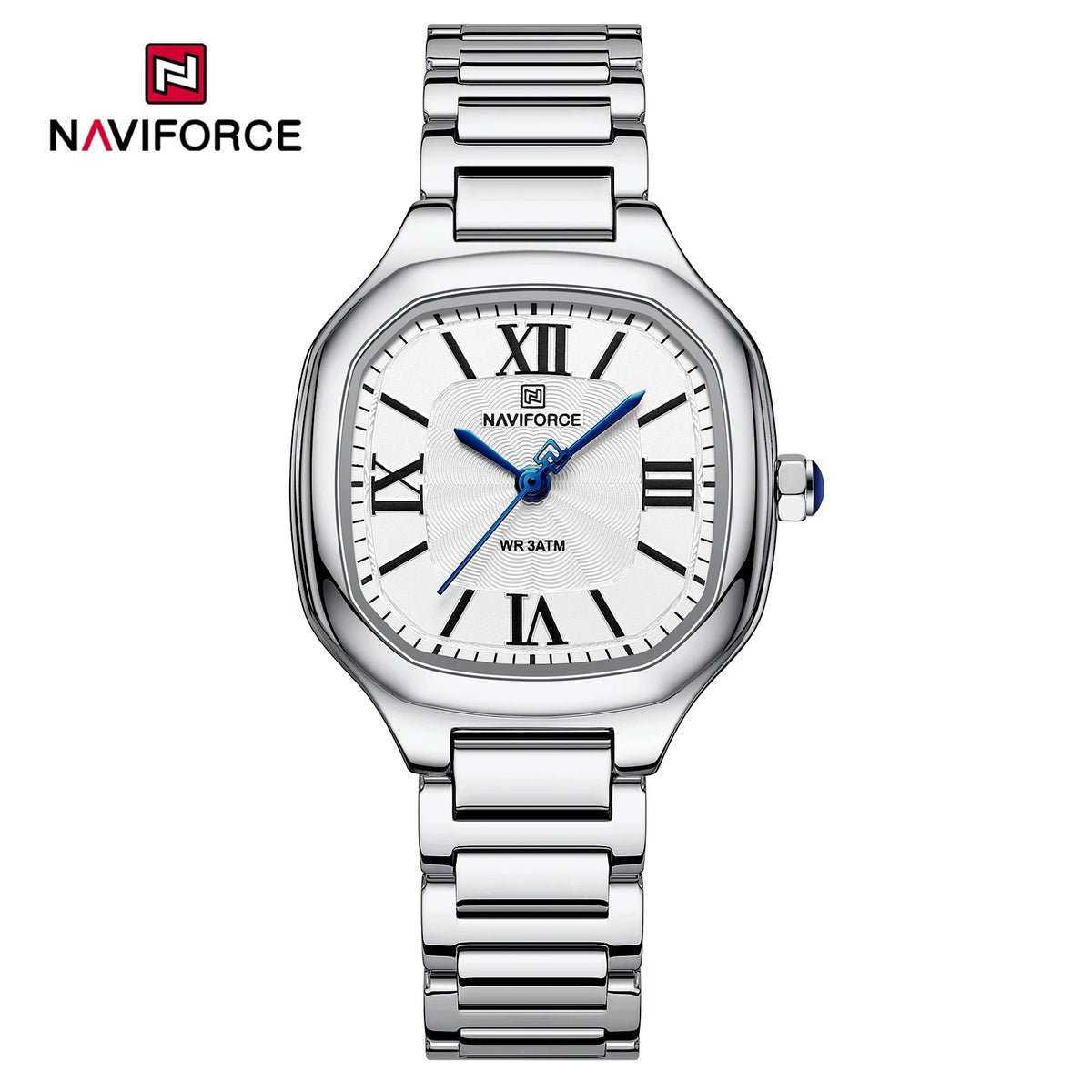 Reloj Naviforce Mujer Acero Cuadrado Vestir