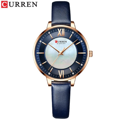 Reloj Curren 9080 Mujer Cuero Elegante