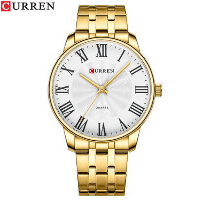 Reloj Curren 8422 Hombre Acero Minimalista Romano